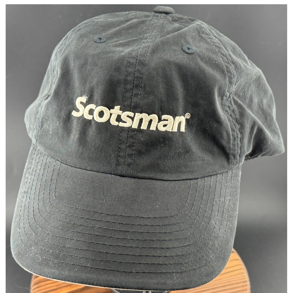Scotsman-Port Authority Signature Hat, Black Tan, Embroidered Baseball Cap